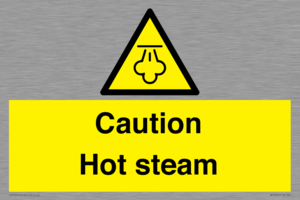 Caution Hot steam